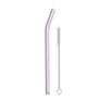 Colored Bent Glass Straws - Single Straw