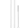 Glass Straws - Clear Straight Glass Straws Pack Of 2