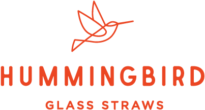 Hummingbird Glass Straws