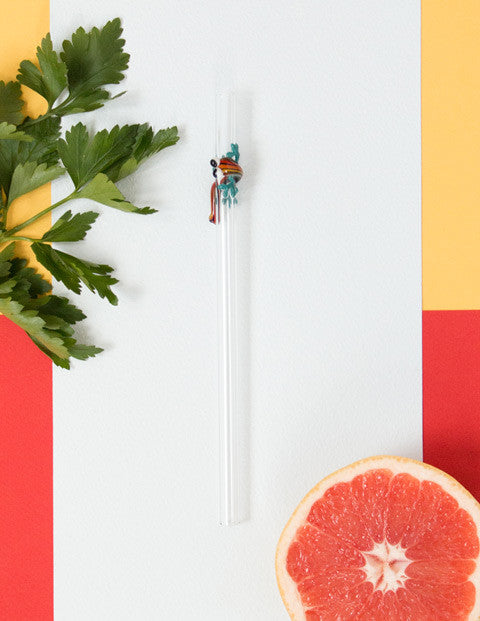Glass Straw - Zoe Geko by Hummingbird – Hummingbird Glass Straws